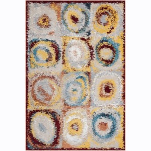 Unique Loom Kamala Washable Collection Area Rug - Tiles - 1 of 4