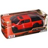 2017 Ford F-150 Raptor Pickup Truck Red with Black Wheels 1/27 Diecast Model Car by Motormax - 4 of 4