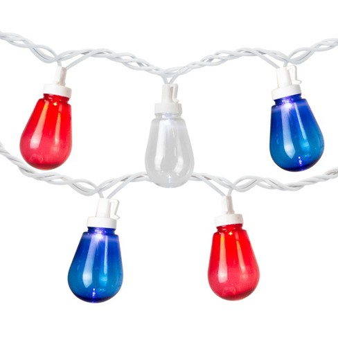 Northlight 10ct St40 Edison Style Patriotic 4th Of July String Lights ...