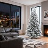 TinyhomieHinged Xmas Tree,Artificial Flocked Christmas Tree with Snow Tips, Easy Assembly,for Festive Christmas Decor - 3 of 4