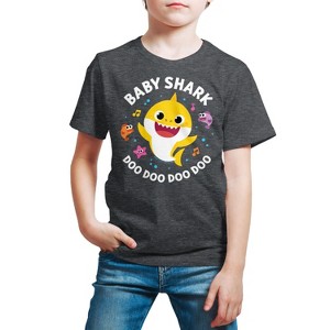 Boys' - Baby Shark - Baby Shark Doo Doo Doo Doo Short Sleeve Graphic T-Shirt - 1 of 4