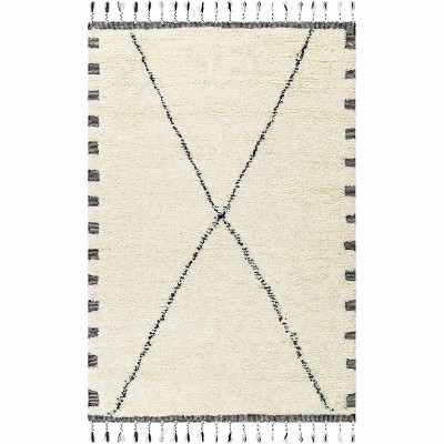 Hauteloom Rectangle Area Rug  Red