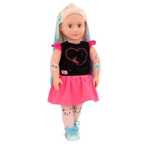 Our Generation 18 Glow In The Dark Tattoo Doll Luana Target