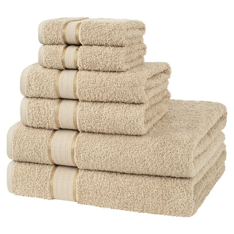 American Soft Linen 6 Piece Towel Set, 100% Cotton Towels for Bathroom, Dorlion Collection, 4 of 5