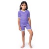 Fruit of the Loom Girl's Snug Fit 100% Cotton Pajama Sets, 4-Piece, Sizes - 3 of 4