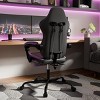 Ergonomic Gaming Chair with Adjustable Recline, Footrest, 3D Linkage Armrest, Lumbar & Neck Support, for Office & Gaming-Cuddlewood - 2 of 4