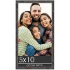 PosterPalooza | 5x10 Thin Bamboo Picture Frame, UV Acrylic, 2 Finishes - Gold and Brown - 2 of 4