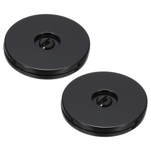 Unique Bargains High-strength Plastic 360-degree Rotating Design Durability Anti-slip Black Swivel Turntable 2 Pcs - 1 of 4