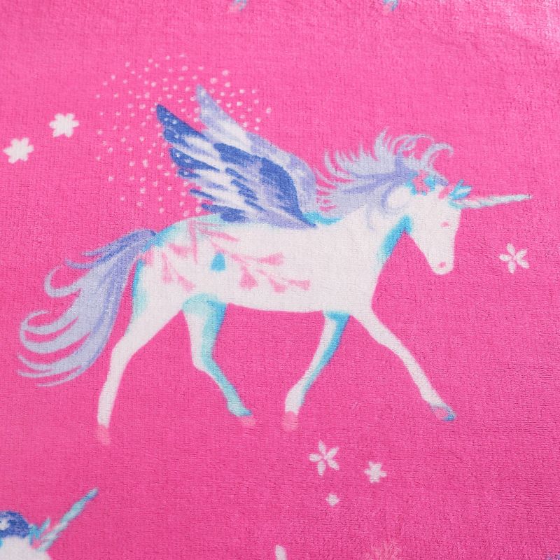 50&#34;x60&#34; LA Kids&#39; Unicorn Utopia Ultra Soft Plush Throw Blanket Pink - Laura Ashley, 2 of 8