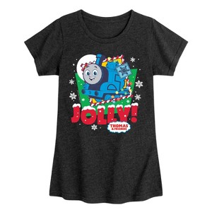 Girls' - Thomas and Friends - Jolly Fitted Short Sleeve Graphic T-Shirt - 1 of 4
