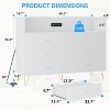 Zstar  6 Drawers Dresser with LED Light & Charging Station for Bedroom, Entryway, Hallway - 2 of 4