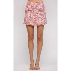 Women's Floral Print Mini Skirt - Fate - 1 of 3
