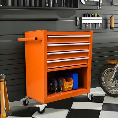 NicBex 4-Drawer Rolling Tool Chest Mobile Tool Cart with Wheels and Storage Cabinet for Garage and Warehouse