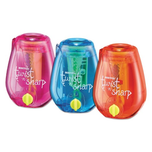 Pack of 20 School Plastic Pencil Sharpeners - Assorted Colors