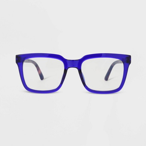 Cyxus Clear Blue Light Filter Glasses Computer Gaming Glasses for Men Women UV Blocking Eyeglasses Square Frame Interchangeable Lens