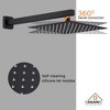 CASAINC 10" Wall Mounted Square Shower System with Handheld Sprayer, Matte Black - 3 of 4