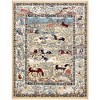 Unique Loom Narenj Birmingham Floral Indoor Woven Fringe Area Rug - 2 of 4