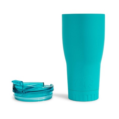 Matte Teal Stainless Steel Travel Tumbler with Flip Lid