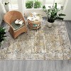 Vintage Decorative Area Rug, Polyester, Washed Back, Folding Printed Oriental Traditional  Design, Non-Shedding, Easy Care, Ideal - 4 of 4