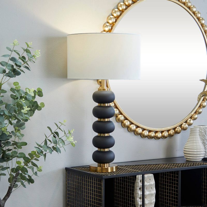 28" x 15" Metal Orbs Style Base Table Lamp with Drum Shade - CosmoLiving by Cosmopolitan, 2 of 7