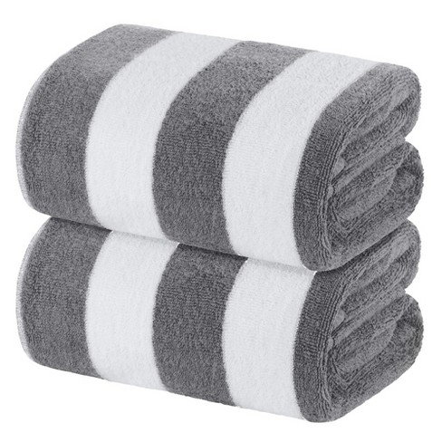 White Classic Luxury Bath Sheet Towels Extra Large 35x70 Inch | 2 Pack, Aqua