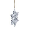 Northlight 5.5" Silvery White Metal Snowflake Christmas Ornament - 3 of 4
