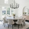 LNC Bohonicist 39.4-in Candle Chandelier, 8-Light Matte Black, Modern Transitional - 4 of 4