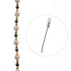 Crystal Lane DIY Designer 7in Bead Strand Glass Etched Gold on White and Black Assorted - 4 of 4