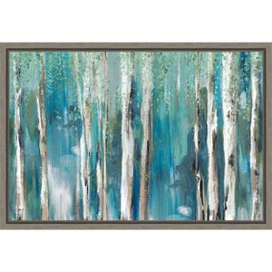 Amanti Art Cerulean Forest I by Rebecca Barger Canvas Wall Art Print Framed 23 x 16-in. - 1 of 4
