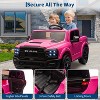 2 Seater Kids Electric Car, Licensed RAM 2500 24V Ride On Truck w/Remote, Bluetooth, 3 Speeds, LED, Suspension, Trunk - 4 of 4