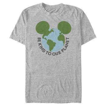 Men's Mickey & Friends Be Kind to Our Planet Mickey Mouse Logo T-Shirt