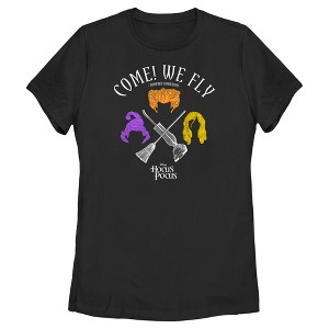 Women's Hocus Pocus Come We Fly T-Shirt - 1 of 4