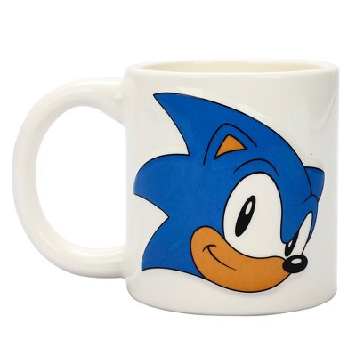 Just Funky Sonic The Hedgehog Pivel Design 16 Oz Glass Tumbler Cups