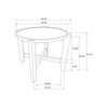 Coaster,Cota Round Solid Wood Coffee Table - 3 of 4
