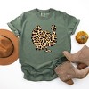 Simply Sage Market Women's Leopard Turkey Short Sleeve Garment Dyed Tee - 2 of 2