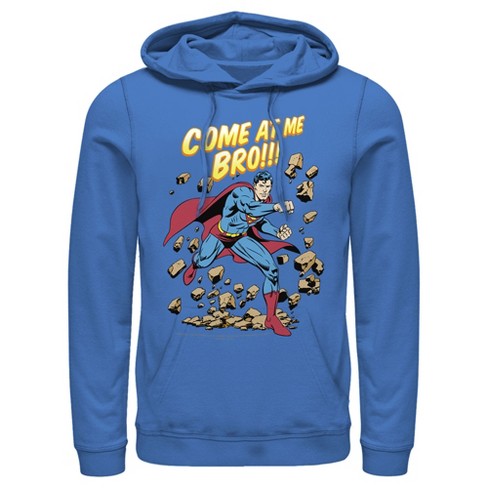 Men's Superman Come At Me Bro Pull Over Hoodie - image 1 of 3