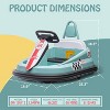 6V Electric Ride On Toys for Kids, 1.9 MPH Max Speed, Steering Wheel, 360 Degree Spin, 2-Speeds, Birthday Gift for Boys Girls 2-6 Years - 3 of 4
