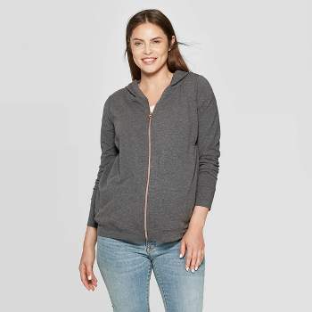 Zippered Hoodie Maternity Sweatshirt - Isabel Maternity by Ingrid & Isabel™