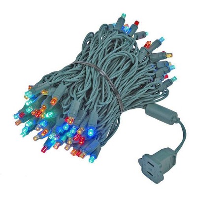 Novelty Lights Multi 100 Led Christmas Mini Light Set (green Wire, 34 ...