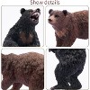 6-Piece Realistic Bear Figurine Set - Forest Animal Family Toy for Kids Toddlers, Ideal Educational Birthday Gift - 2 of 4
