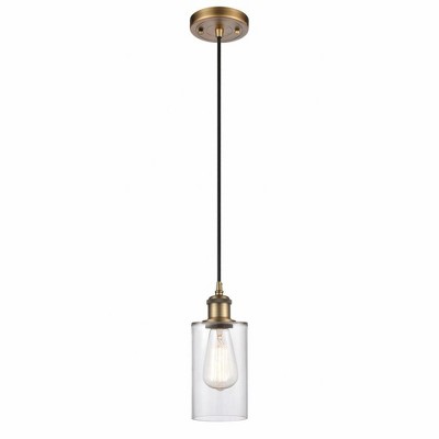 Clymer - 1 Light Cord Hung Mini Pendant In Art Deco Style-10 Inches Tall and 3.88 Inches Wide