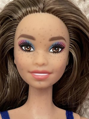 Barbie Fashionistas Doll #206 With Crimped Hair And Freckles