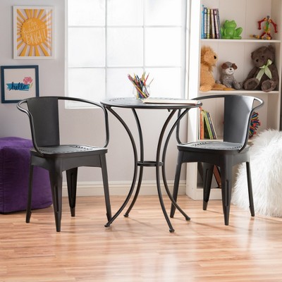 Maggift Patio Seating Sets Outdoor, Featuring Unique Design, Ideal for Chats, Perfect for Gardens, Living Spaces, Black, 20.75"*20.5"*30.25"