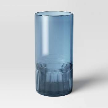 Large Tinted Glass Vase Blue - Threshold™