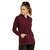 Sofra Women's Cotton Comfort Zip Up Hoodie Jersey Sweater - 2 of 3
