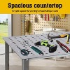 Acekool Steel Welding Table, 36"x24", 600LBS Capacity, Heavy-Duty Workbench with Fixture Holes, Non-Slip Feet for Power Station Machinery - 4 of 4