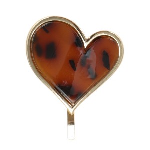 Unique Bargains Women's Heart Design Ponytail Buckle Hair Clip 1 Pc - 1 of 4