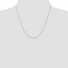 Black Bow Jewelry 0.8mm 10k Yellow Gold Solid Diamond Cut Cable Chain Necklace - 2 of 4