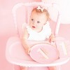 Jollity & Co. - 1st Birthday Dinner Plates in Pink - Pack of 8 Paper Plates - 2 of 2