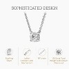 GILDED 1/2 CTTW Lab-Grown Diamond Solitaire Pendant, Sterling Silver, 18" Chain, Tarnish-Resistant, Ethical Jewelry, Gift-Ready for Women - 2 of 4